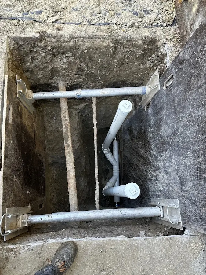 Experienced plumber completing Gas Line Repair work in Arcade